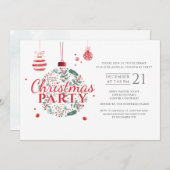 Kerstfeestdag Rood en Groen feest Kaart (Voorkant / Achterkant)