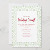 Kerstfeestdag - Rood en groen Snowflake Eenvoudig Kaart (Voorkant)