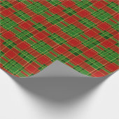 Kerstfeestdag rood, groen en goud cadeaupapier (Hoek)