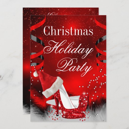 Kerstfeestdag Rood-hoge kerstkerstkerstkerstkerstk Kaart (Voorkant / Achterkant)