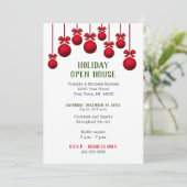 Kerstfeestdag Rood huis Kaart (Staand voorkant)