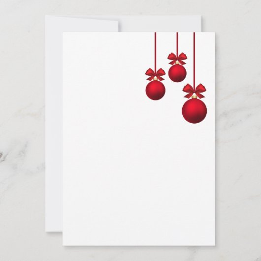 Kerstfeestdag Rood huis Kaart (Achterkant)