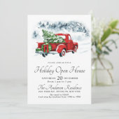 kerstfeestdag rood kaart (Staand voorkant)