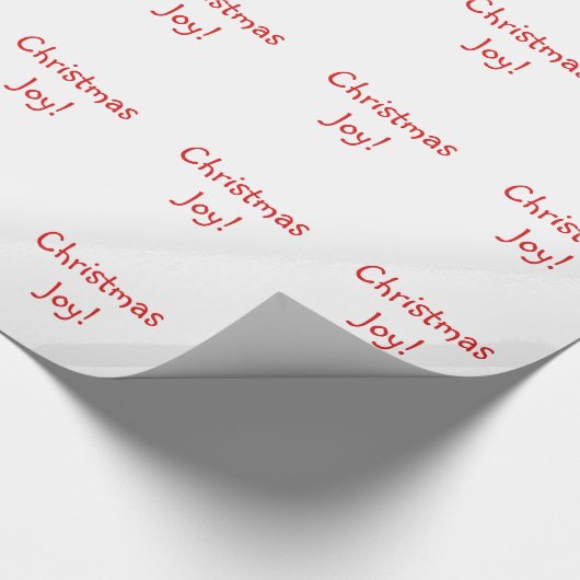 Kerstfeestdag rood lettertype cadeaupapier (Hoek)