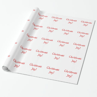Kerstfeestdag rood lettertype cadeaupapier