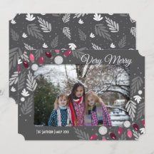 Kerstfeestdag Roze licht Eén foto-optie