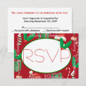 kerstfeestdag RSVP (Voorkant / Achterkant)