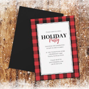 Kerstfeestdag Rustic Buffalo Pset Kaart