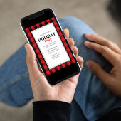 Kerstfeestdag Rustic Red Buffalo Pset Kaart