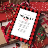 Kerstfeestdag Rustic Red Buffalo Pset Kaart