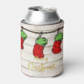 kerstfeestdag - Rustic Season Greeting Personal Blikjeskoeler (Blikje Voorkant)