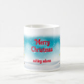 Kerstfeestdag Santa Claus Pug Dog Naam Koffiemok (Center)