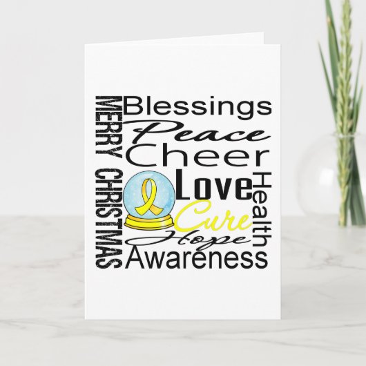 Kerstfeestdag Sarcoma Collage Feestdagen Kaart (Voorkant)