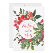 Kerstfeestdag seizoen Holly Wreatred