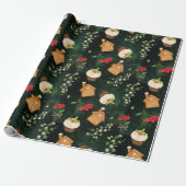 Kerstfeestdag seizoensgebonden cadeau cadeaupapier (Uitgerold)