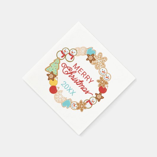 kerstfeestdag servet (Hoek)