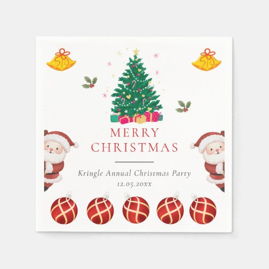 Kerstfeestdag Servet (Voorkant)