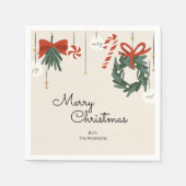 kerstfeestdag servet (Voorkant)