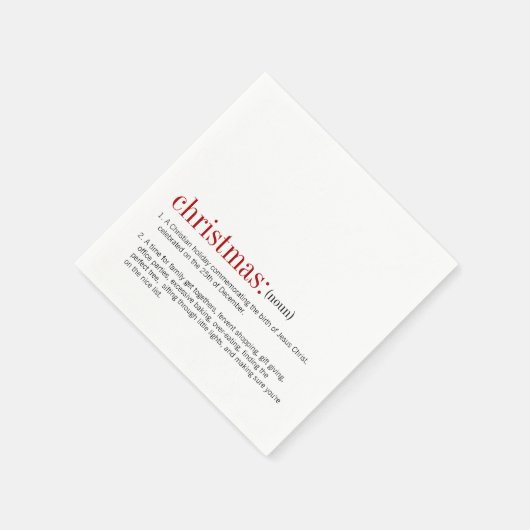 Kerstfeestdag Servet (Hoek)