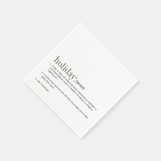 Kerstfeestdag Servet (Hoek)