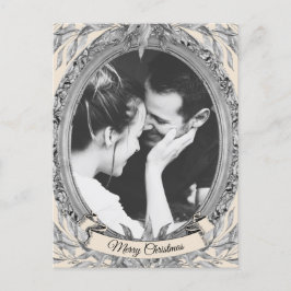 Kerstfeestdag Silver leest schitterende fotokaart Feestdagenkaart