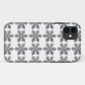kerstfeestdag Silver Snowflake Star-ontwerp Case-Mate iPhone Case (Achterkant (horizontaal))