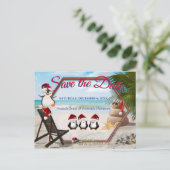 Kerstfeestdag Sla de datum op Aankondigingskaart (Staand voorkant)