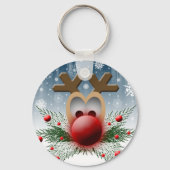 Kerstfeestdag Sleutelhanger (Voorkant)