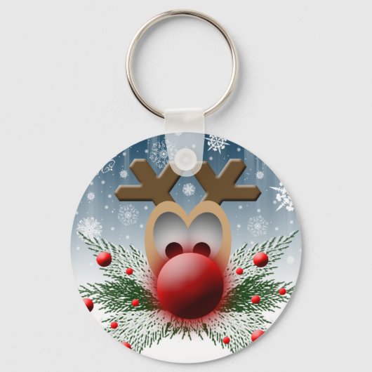 Kerstfeestdag Sleutelhanger (Voorkant)