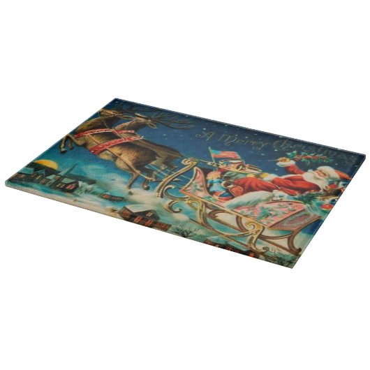  kerstfeestdag snijplank (Hoek)