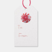 kerstfeestdag snoep pepermunt cadeaulabel (Achterkant)