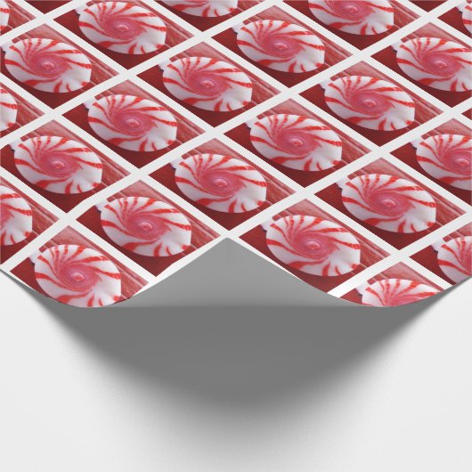 kerstfeestdag snoep pepermunt cadeaupapier (Hoek)