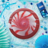 kerstfeestdag snoep pepermunt papieren bordje (Feest)