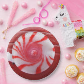 kerstfeestdag snoep pepermunt papieren bordje (Feest)