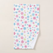 Kerstfeestdag Snowflake Patroon Bad Handdoek (Handdoek)