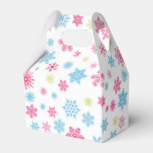 Kerstfeestdag Snowflake Patroon Bedankdoosjes (Achterkant)