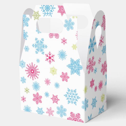 Kerstfeestdag Snowflake Patroon Bedankdoosjes (Geopend)