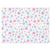 Kerstfeestdag Snowflake Patroon Tafelkleed (Voorkant (Horizontaal))