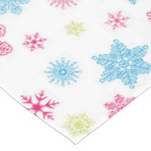 Kerstfeestdag Snowflake Patroon Tafelkleed (Gekanteld)
