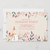 kerstfeestdag Snowman Kaart (Voorkant)