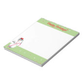 Kerstfeestdag Snowman Notitieblok (Linkerzijde)