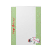 Kerstfeestdag Snowman Notitieblok (Linkerzijde)