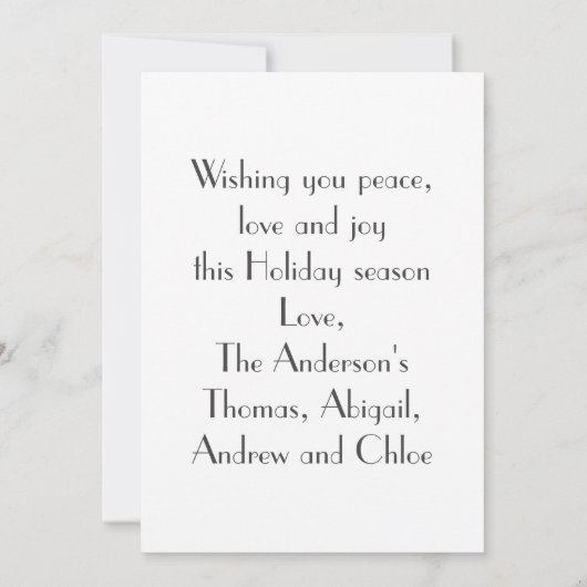 kerstfeestdag Snowman Prettige feestdagen (Achterkant)