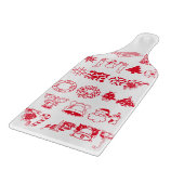 kerstfeestdag Snowman Santa Claus Snijplank (Hoek)