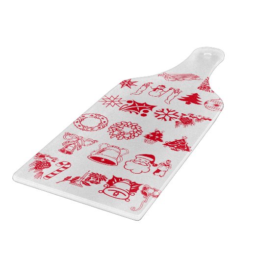 kerstfeestdag Snowman Santa Claus Snijplank (Hoek)