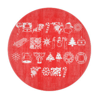 kerstfeestdag Snowman Santa Claus Snijplank