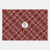 kerstfeestdag Snowman Santa Joy Gift Inpakpapier Vel (Voorkant 3)