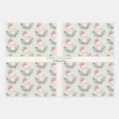 kerstfeestdag Snowman Santa Joy Gift Inpakpapier Vel (Voorkant 2)