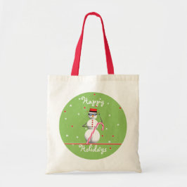 Kerstfeestdag Snowman Tote Bag