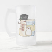 Kerstfeestdag Snowman, voorste Mok (Links)